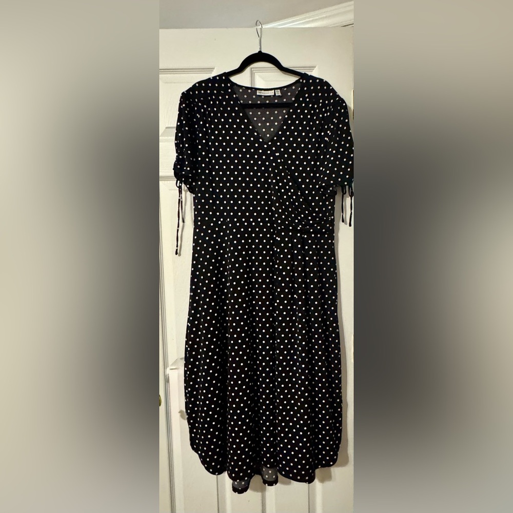 Rafaella Black and White Polka Dot dress